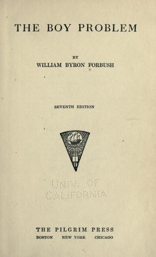 Cover for The boy problem