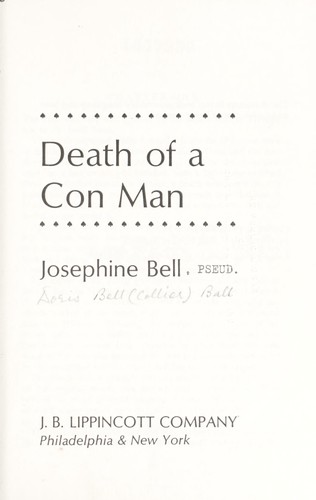 Cover for Death of a Con Man