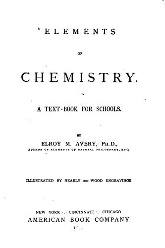 Cover for Elements of Chemistry