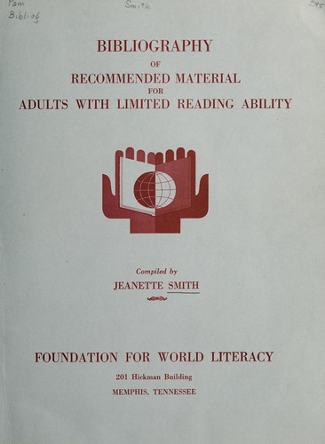 Cover for Bibliography of recommended material for adults with limited reading ability