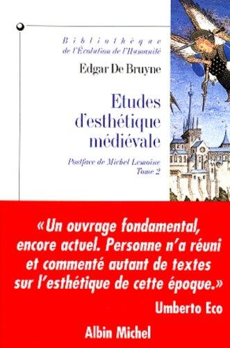 Cover for Etudes d'esthétique médiévale