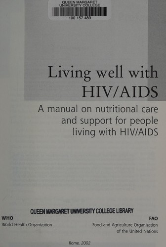 Cover for Living well with HIV/AIDS