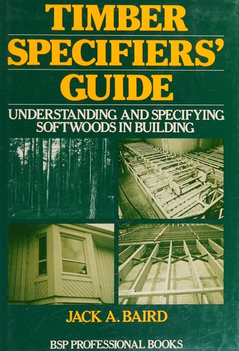 Cover for Timber specifiers' guide