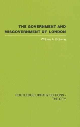 Cover for The Government and Misgovernment of London