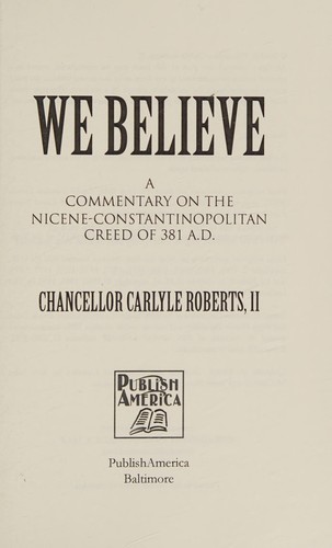 Cover for We Believe
