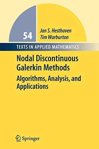 Cover for Nodal Discontinuous Galerkin Methods