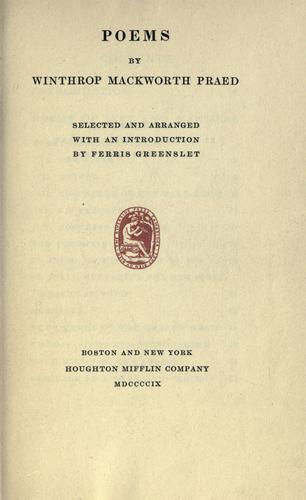 Cover for Poems