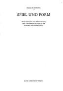 Cover for Spiel und Form