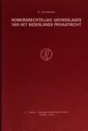 Cover for Romeinsrechtelijke Grondslagen Van Het Nederlands Privaatrecht