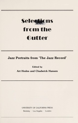 Cover for Selections from the gutter