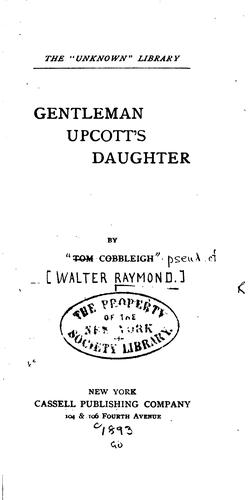 Cover for Gentleman Upcott's daughter