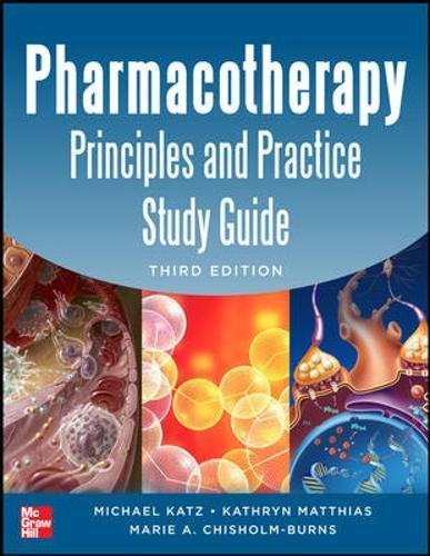 Cover for Pharmacotherapy Principles and Practice Study Guide 3/E