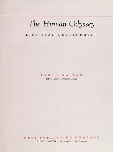 Cover for The human odyssey