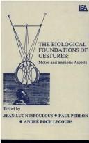 Cover for The Biological foundations of gestures
