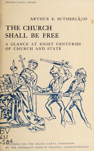 Cover for The church shall be free