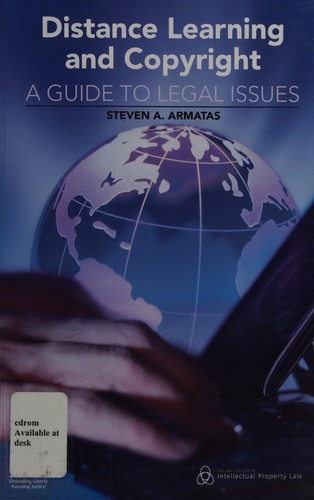 Cover for Distance learning and copyright