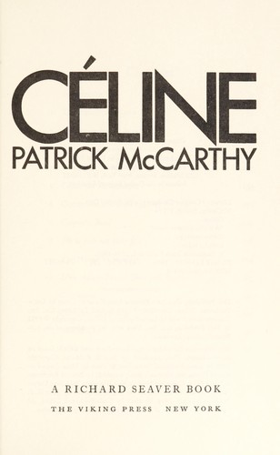 Cover for Céline