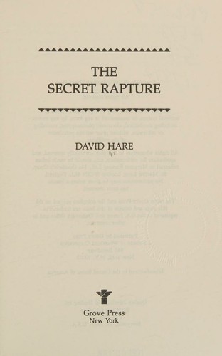 Cover for The Secret Rapture