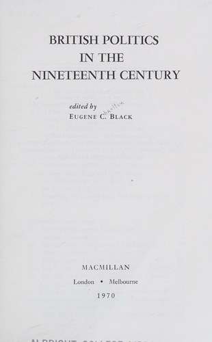 Cover for British politics in the nineteenth century