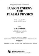 Cover for Energy Independence Conference on Fusion Energy and Plasma Physics 17-21 August, 1987 Rio De Janeiro, Brazil