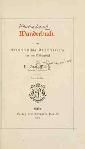 Cover for Wanderbuch