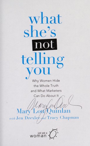 Cover for What she's not telling you