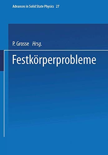 Cover for Festkörperprobleme
