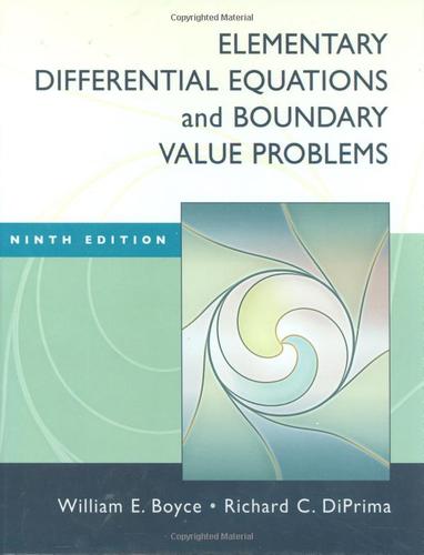 Cover for Elementary differential equations and boundary value problems
