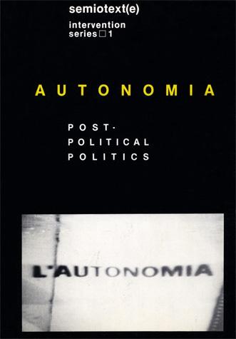 Cover for Autonomia