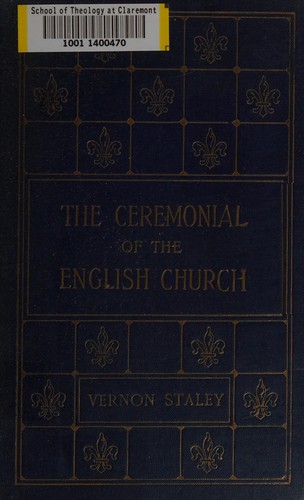 Cover for Ceremonial of the English church