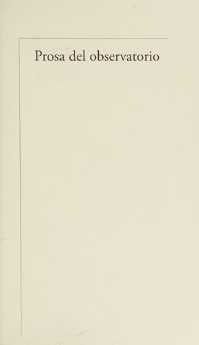 Cover for Prosa del Observatorio