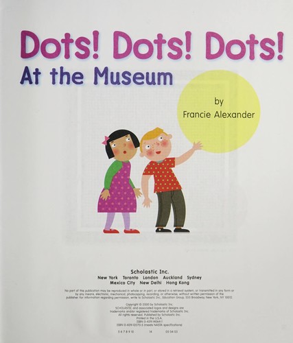 Cover for Dots! Dots! Dots! at the museum