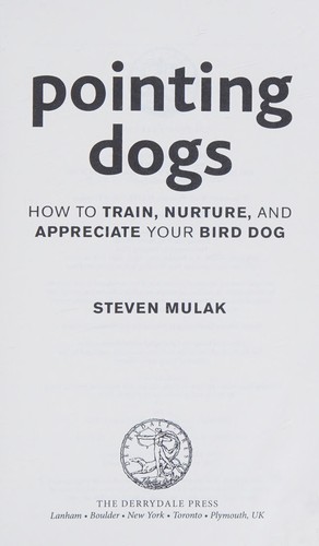 Cover for Pointing Dogs