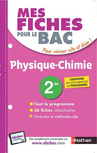 Cover for Mes fiches ABC du BAC Physique-Chimie 2de