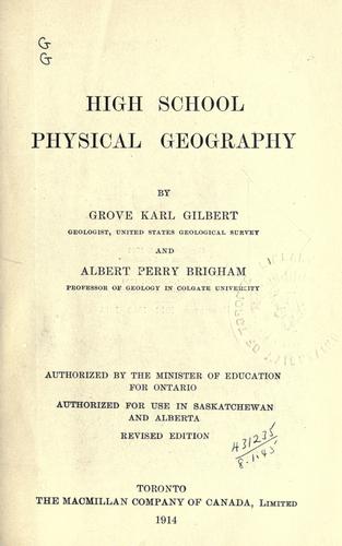 Cover for High school physical geography.