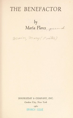 Cover for The benefactor