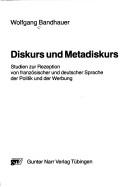 Cover for Diskurs und Metadiskurs