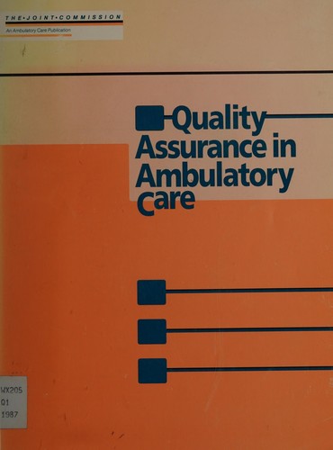 Cover for Quality assurance in ambulatory care.