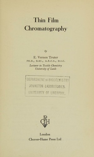 Cover for Thin Film Chromatography