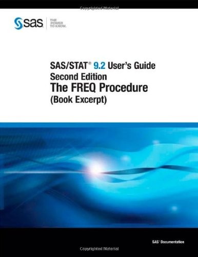 Cover for SAS/STAT 9.2 user's guide