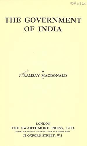 Cover for The government of India