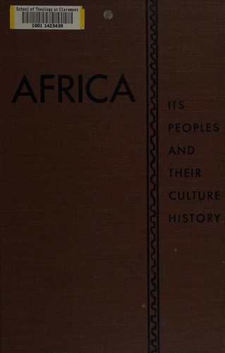 Cover for Africa: its peoples and their culture history.