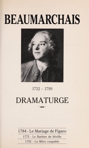 Cover for Le mariage de Figaro, Beaumarchais.