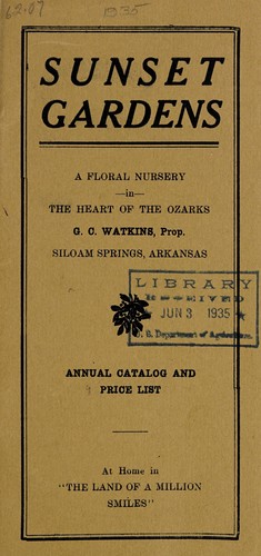 Cover for Annual catalog and price list