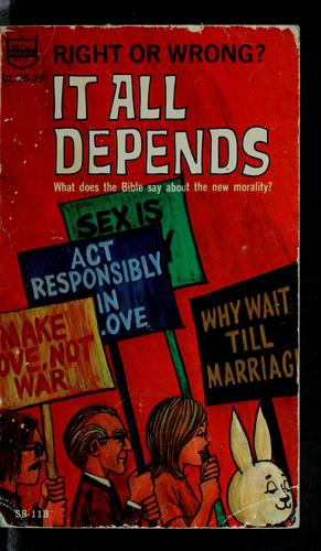 Cover for It all depends