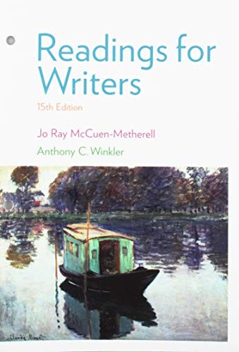 Cover for Readings for Writers, 15th