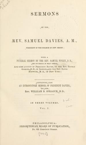 Cover for Sermons