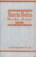 Cover for Materia medica made easy