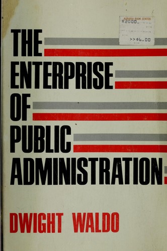 Cover for The enterprise of public administration