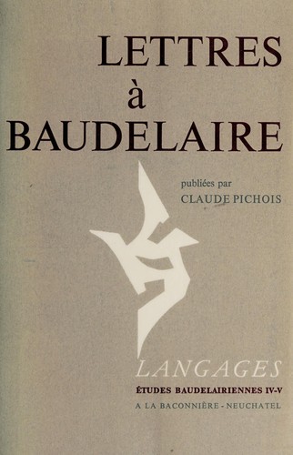 Cover for Lettres à Charles Baudelaire